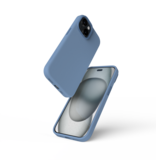 Nikoza Nikoza Liquid Silicone Magsafe Case iPhone 13 / 14 IJsblauw