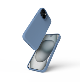 Nikoza Nikoza Liquid Silicone Magsafe Case iPhone 13 / 14 IJsblauw