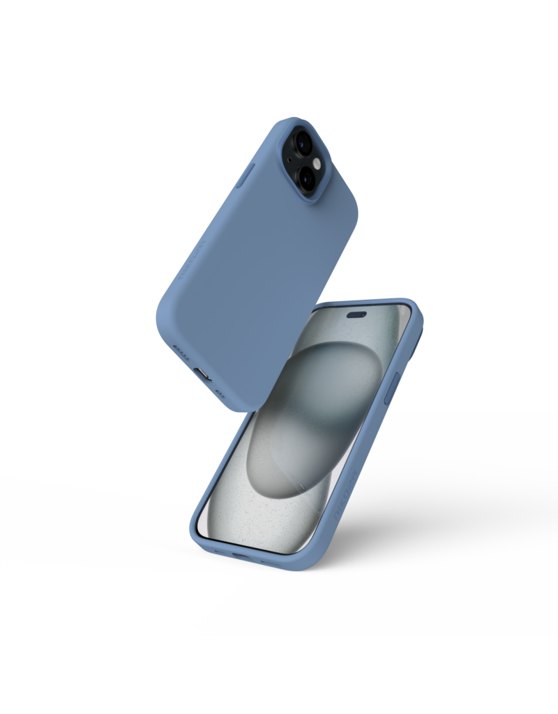 Nikoza Nikoza Liquid Silicone Magsafe Case iPhone 13 / 14 IJsblauw