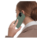 Nikoza Nikoza Liquid Silicone Magsafe Case iPhone 13 / 14 Jade Groen