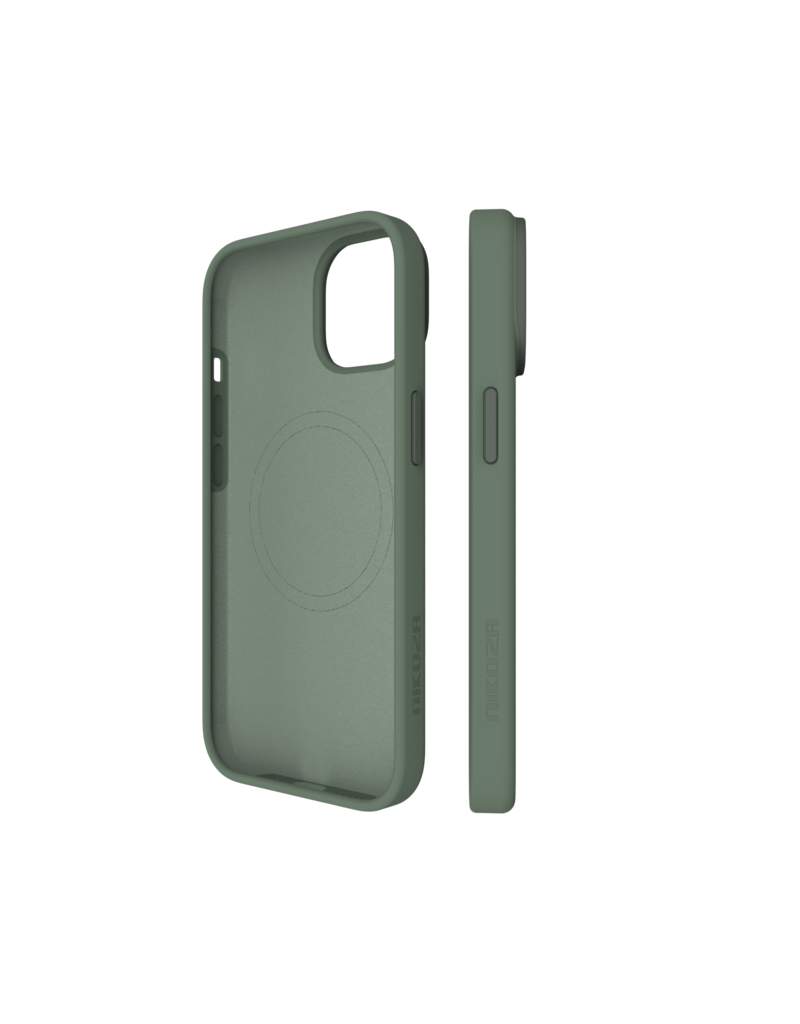 Nikoza Nikoza Liquid Silicone Magsafe Case iPhone 13 / 14 Jade Groen