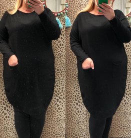 Vesten Jassen BOBBY S BEAUTIFUL CURVES Heuveltex Lange oversized trui met knoopjes op de rug