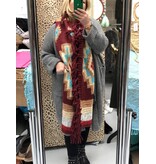 SHAWL IBIZA STYLE 45 CM BREED 250 CM LANG