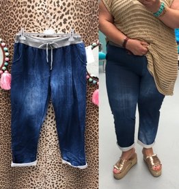 DONKER JEANS JOGGING MATEN 44 TOT 50 kleine 52