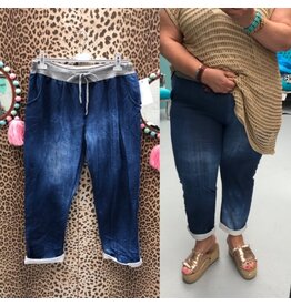 DONKER JEANS JOGGING MATEN 44 TOT 50