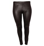 MAGNA LEATHER LOOK LEGGING ZWART