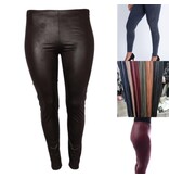 LEATHER LOOK MAGNA KLEUREN LEGGING MATEN 40/42 TOT 56/58