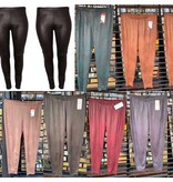 LEATHER LOOK MAGNA KLEUREN LEGGING MATEN 40/42 TOT 56/58