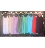 TOPS JURKJES MET GEVLOCHTEN BANDJES ZILVER MATEN 48/50 TOT 56