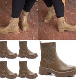 BOOT KAKI/TAUPE/CAMEL MATEN 36 TOT 41