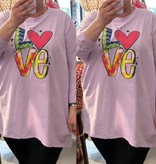 T SHIRT LOVE MATEN 46 TOT 52/54