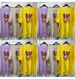 T SHIRT LOVE MATEN 46 TOT 52/54