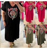 COTTON DRESS TIGER MATEN 44 TOT 50