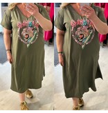 COTTON DRESS TIGER MATEN 44 TOT 50