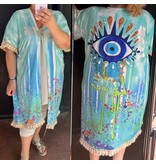 KIMONO S GLAD IBIZA STYLE MATEN 46 TOT 54