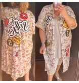 KIMONO S GLAD IBIZA STYLE MATEN 46 TOT 54