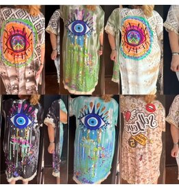 KIMONO S GLAD IBIZA STYLE MATEN 46 TOT 54