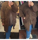 SUPER VEST FRANJE ACRYL MATEN 44 TOT 52 KLEINE 54