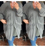 SUPER VEST FRANJE ACRYL MATEN 44 TOT 52 KLEINE 54