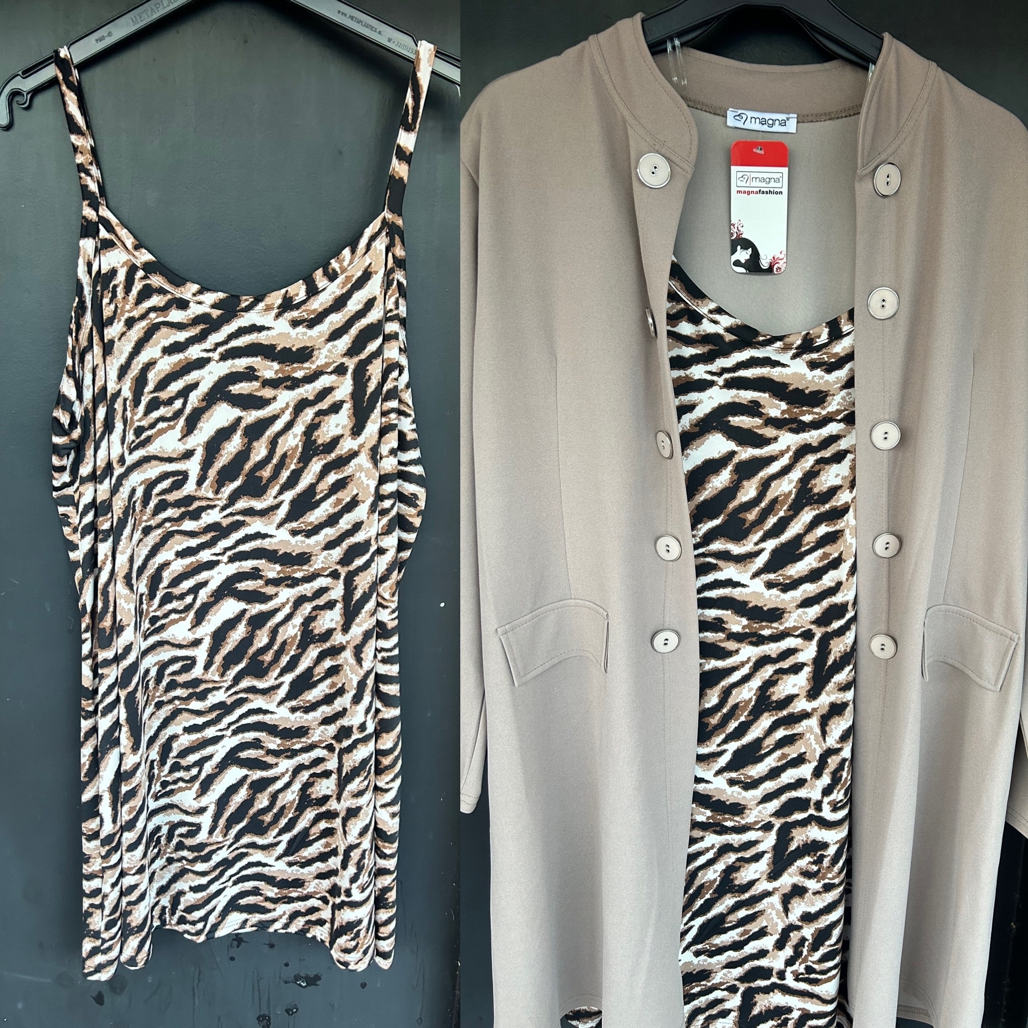 MAGNA LICHT TAUPE  JASJE MATEN 48/50 TOT 56/58