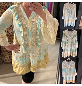 TUNIEK BOHO KWASTJE MATEN 42/44/46/48