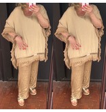 TUNIEK BEIGE CHIQUE MATEN 44 TOT 52