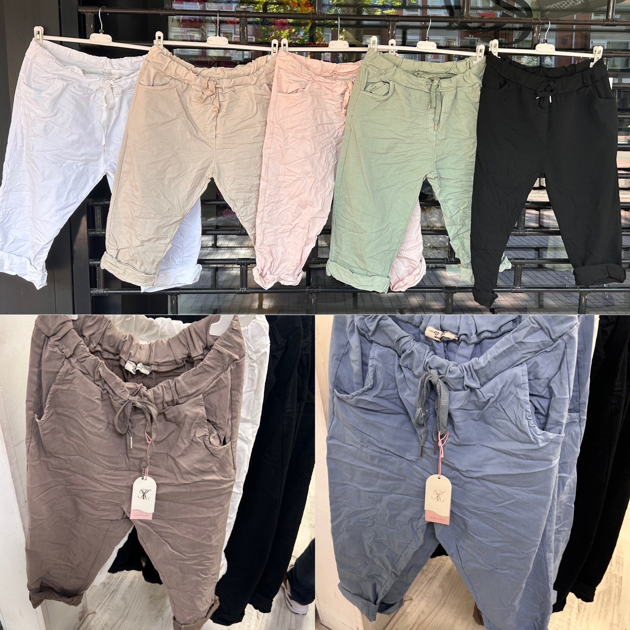 CAPRI JOGGING STRETCH MATEN 44 TOT 50 KLEINE 52