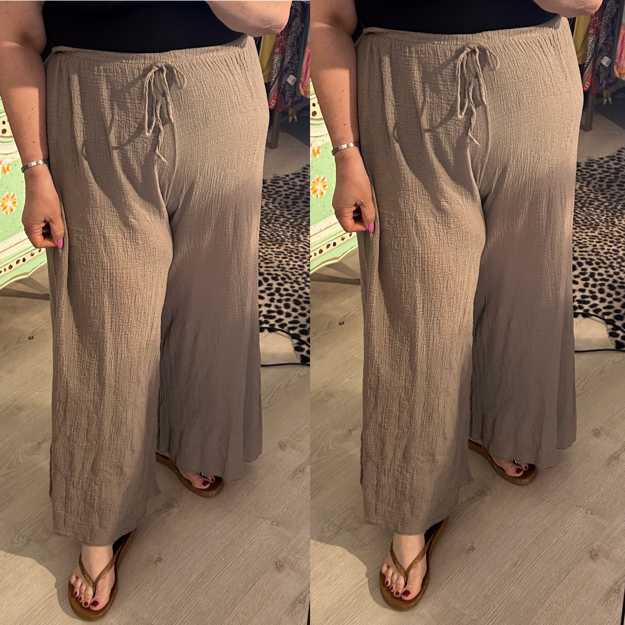 GRUNCHY  WIJD COMFY BROEK MATEN 46 TOT 52/54