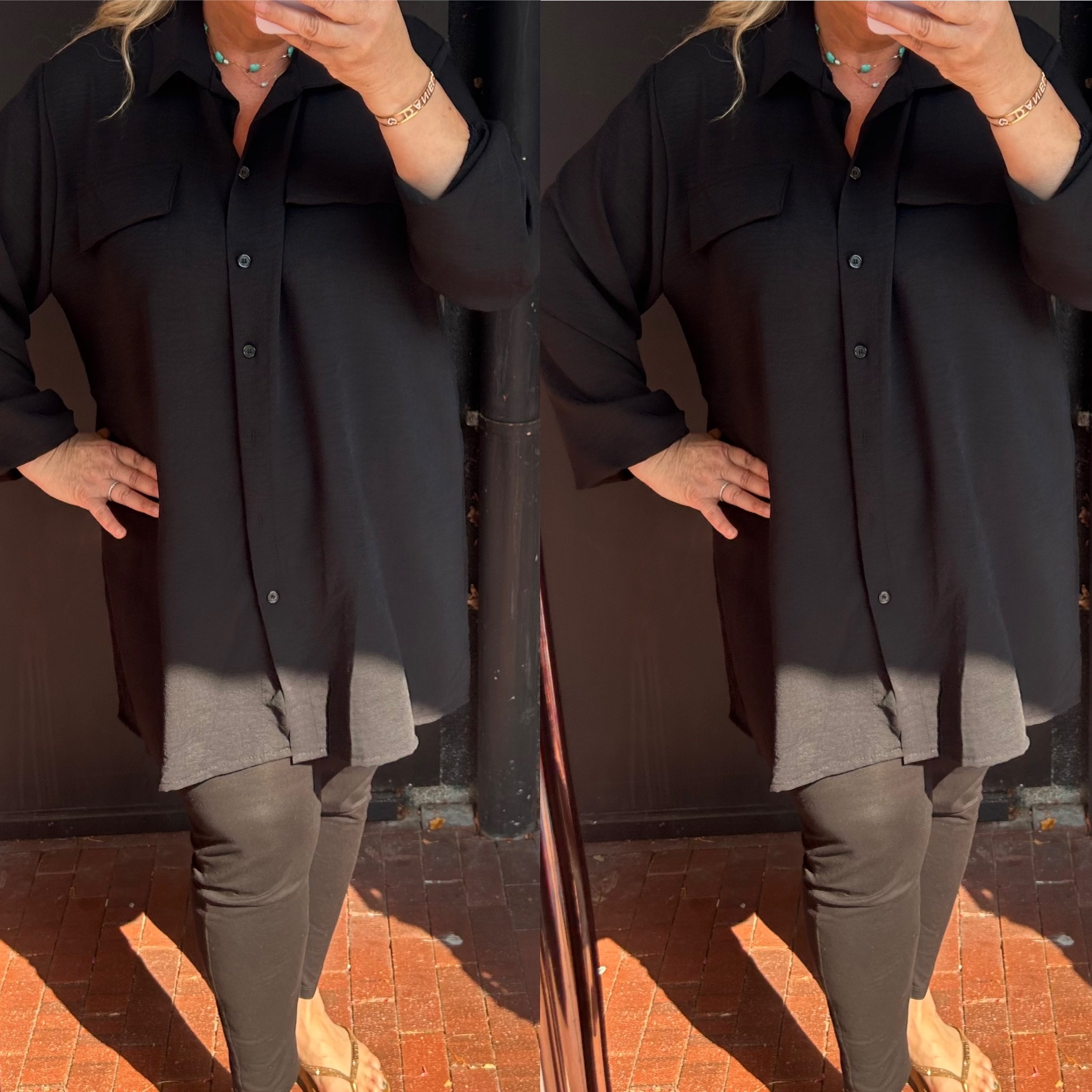 BLOUSE FALLON MATEN 44 TOT 52