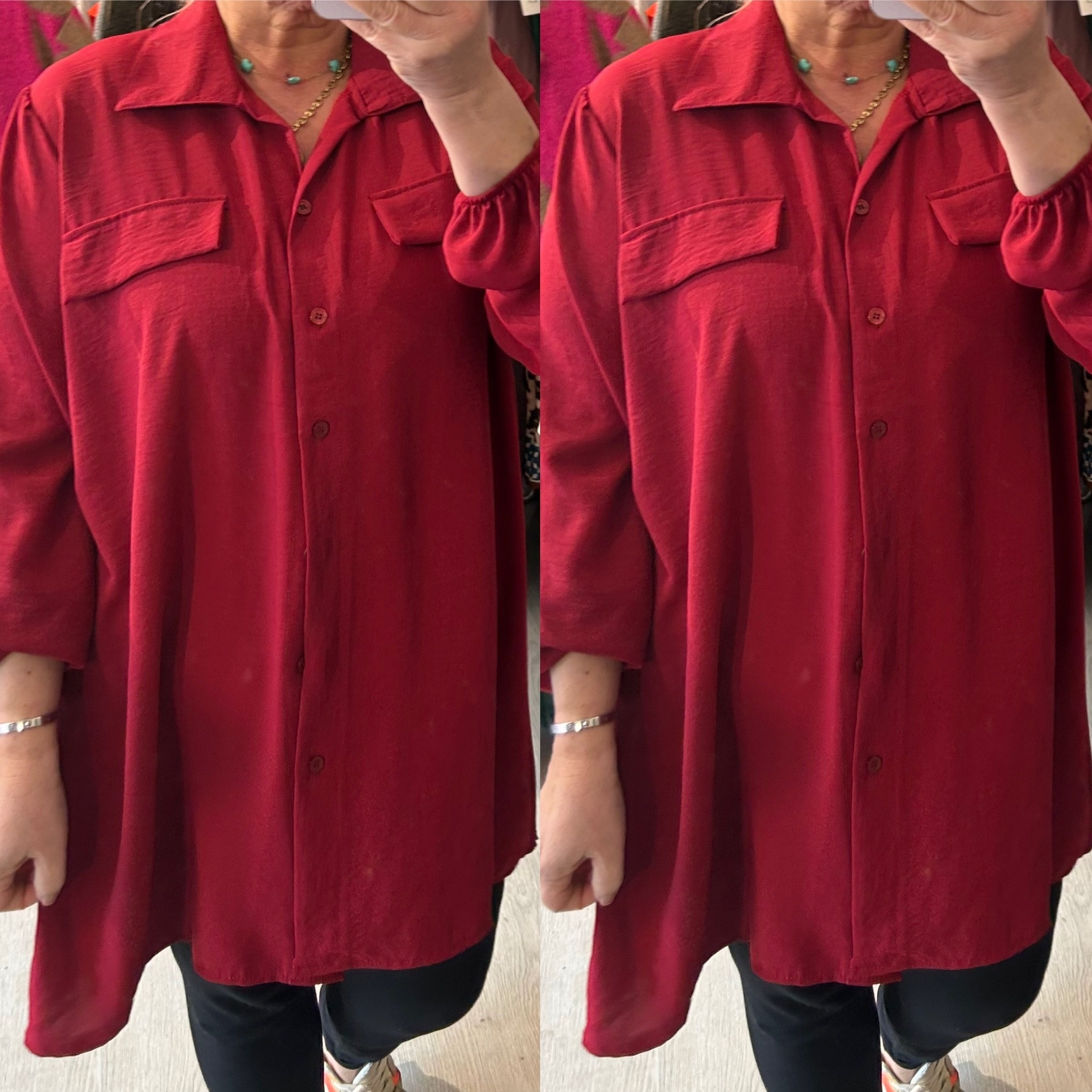 BLOUSE FALLON MATEN 44 TOT 52