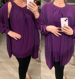 ENSEMBLE GLAMOUR TOP EN JASJE MATEN 48/50 TOT 54
