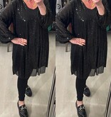 TUNIEK JURK GLITTER CHIQUE MATEN 46/48 TOT RUIME 52