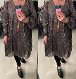 TUNIEK JURK GLITTER CHIQUE MATEN 46/48 TOT RUIME 52