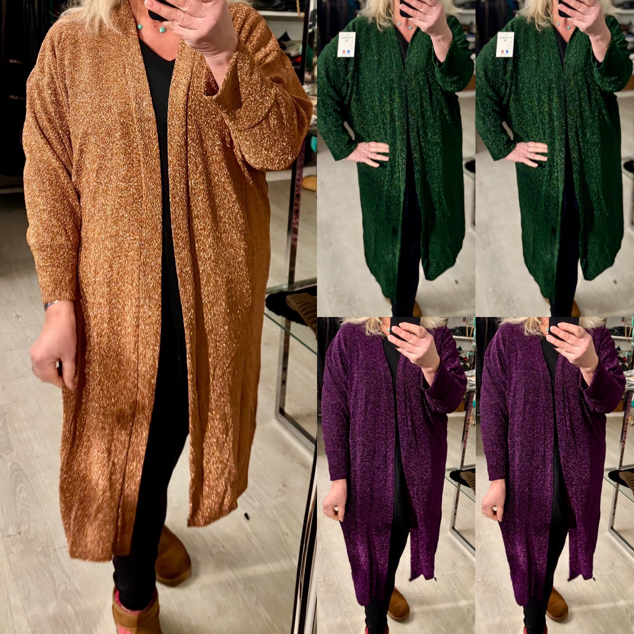 VEST LUREX PARIJS IN 3 KLEUREN 44 TOT 50 kleine 52