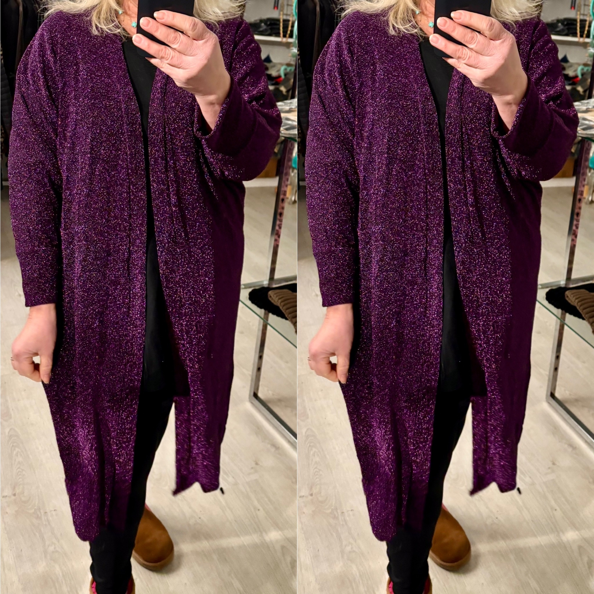 VEST LUREX PARIJS IN 3 KLEUREN 44 TOT 50 kleine 52