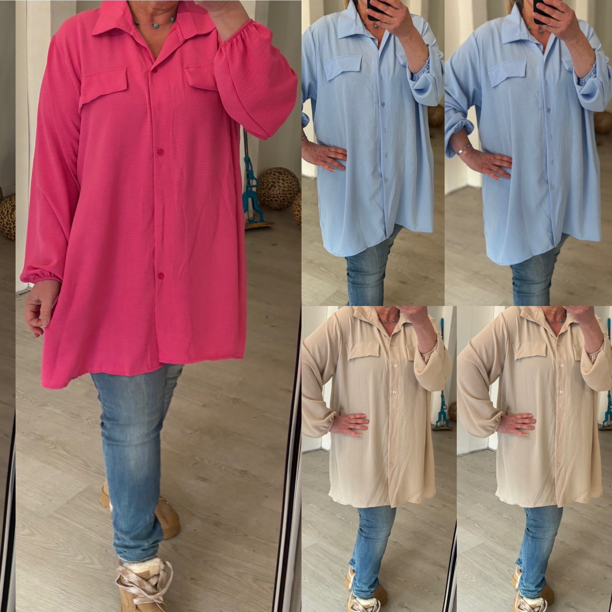 BLOUSE FALLON MATEN 44 TOT 52