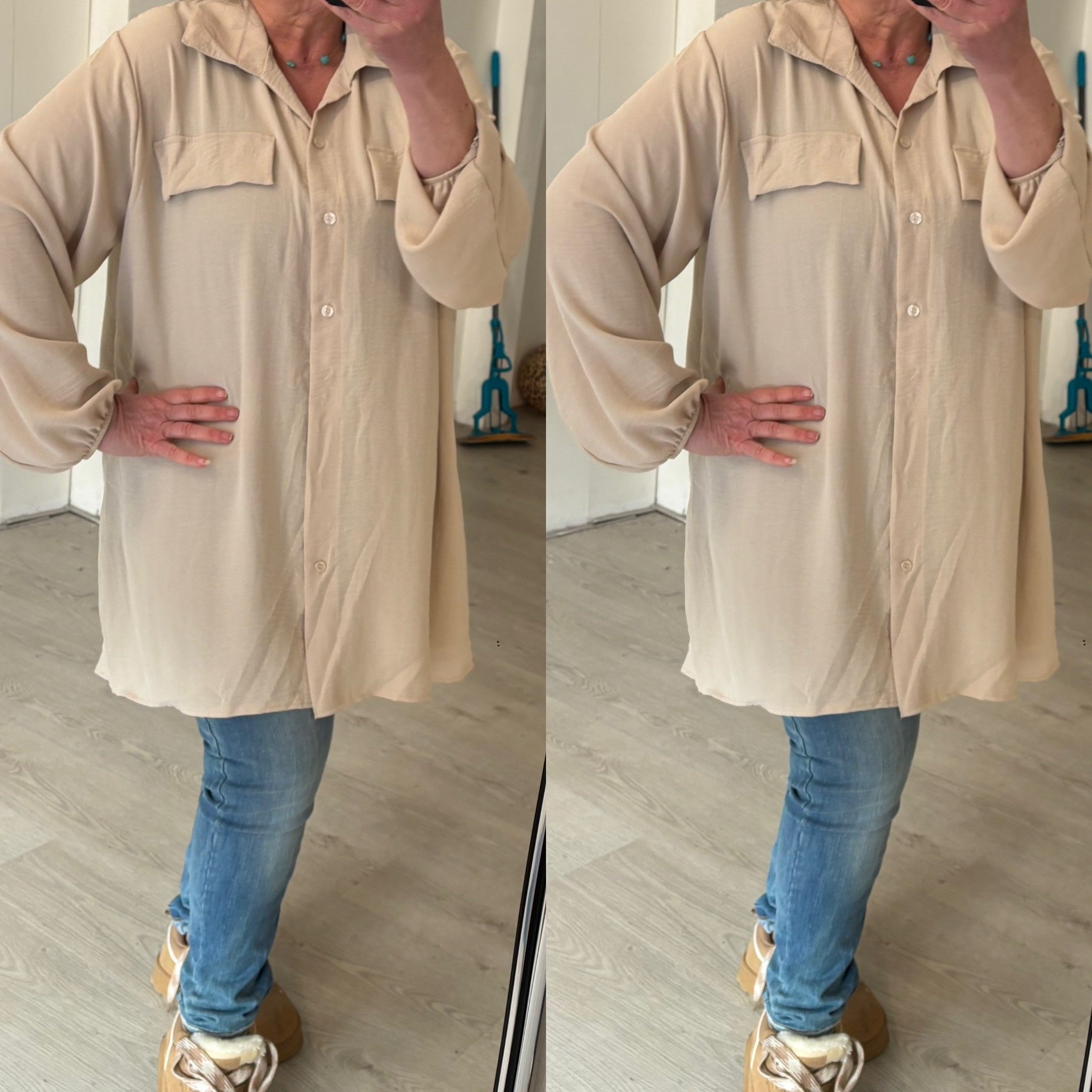 BLOUSE FALLON MATEN 44 TOT 52