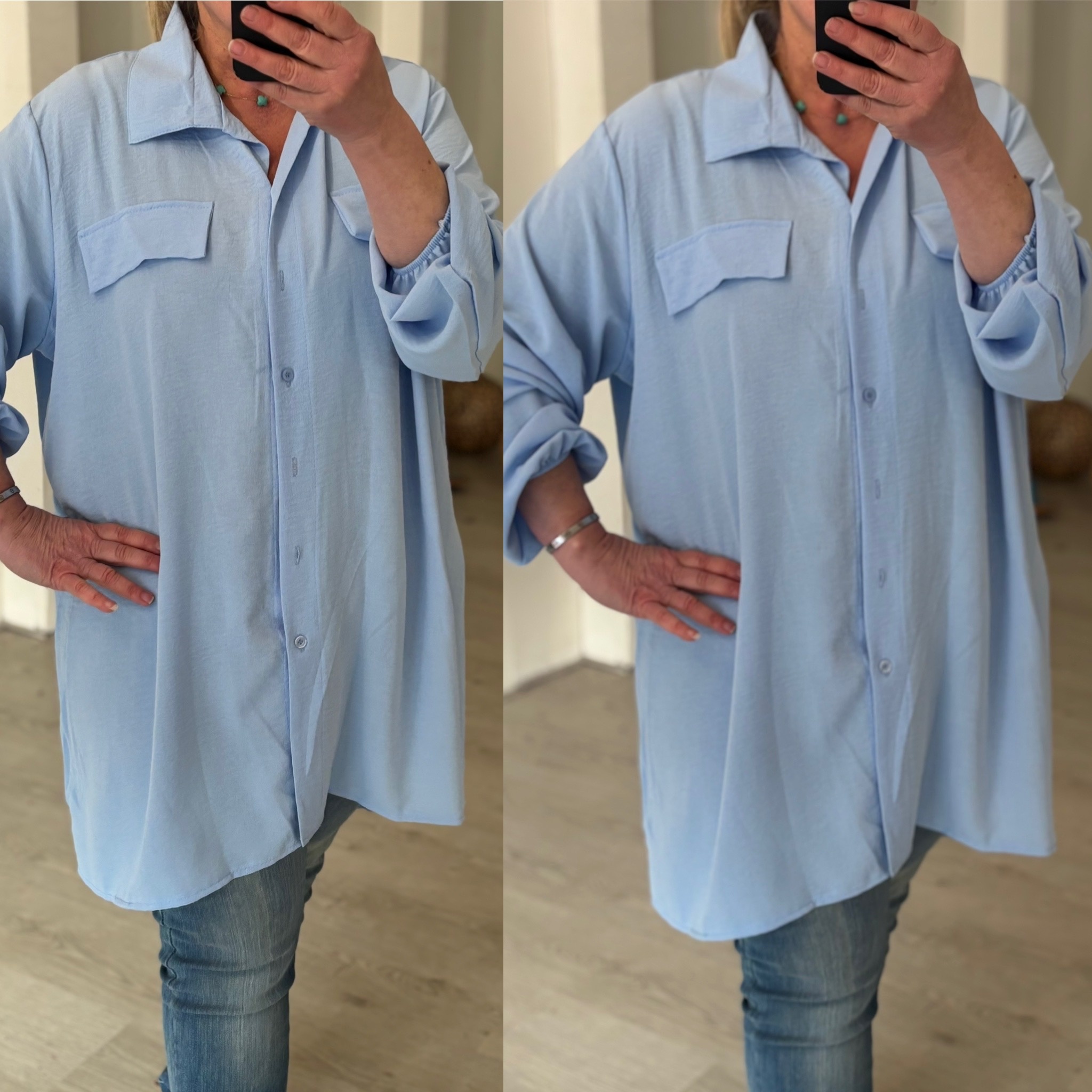 BLOUSE FALLON MATEN 44 TOT 52