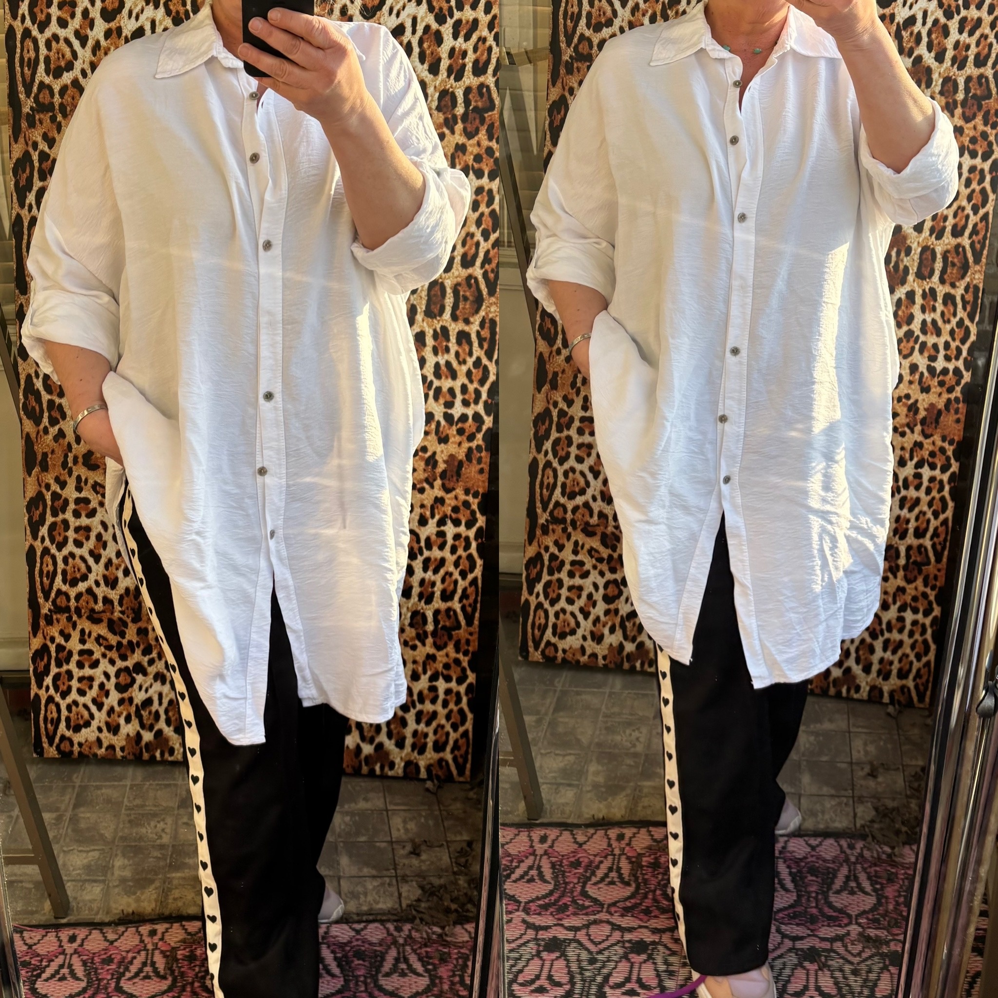 VISCOSE BERYL LINNEN LOOK MATEN 46 TOT 54