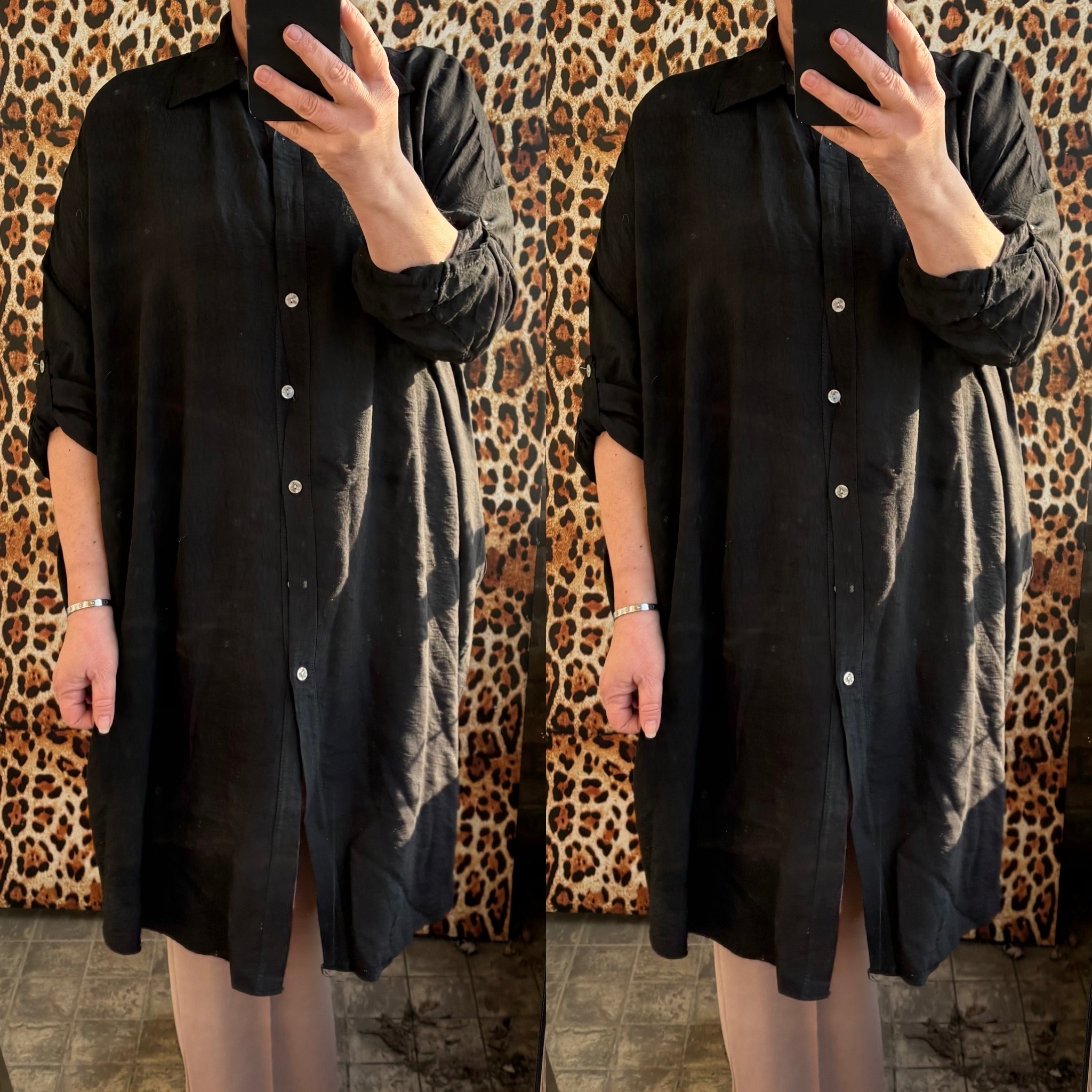 VISCOSE BERYL LINNEN LOOK MATEN 46 TOT 54