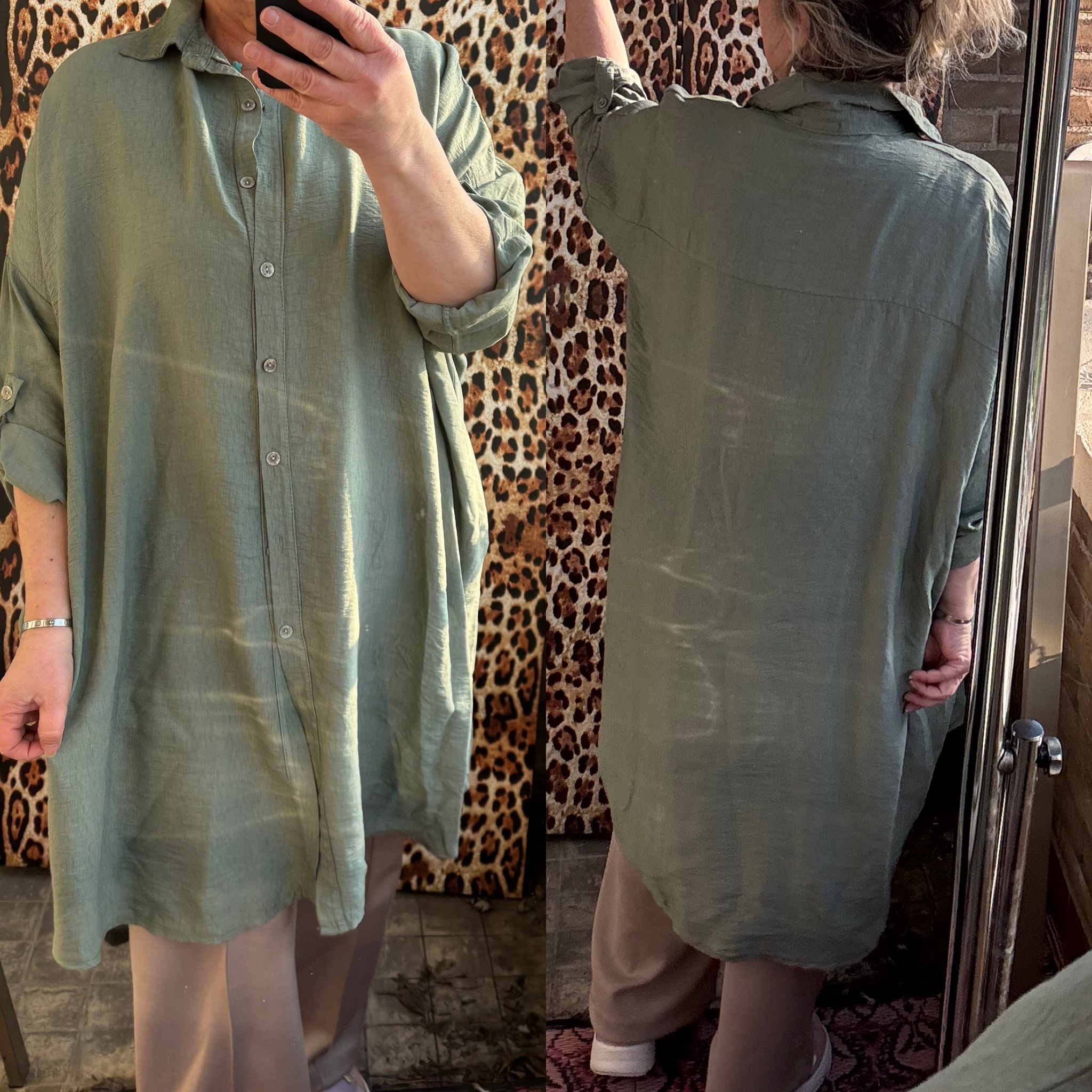 VISCOSE BERYL LINNEN LOOK MATEN 46 TOT 54