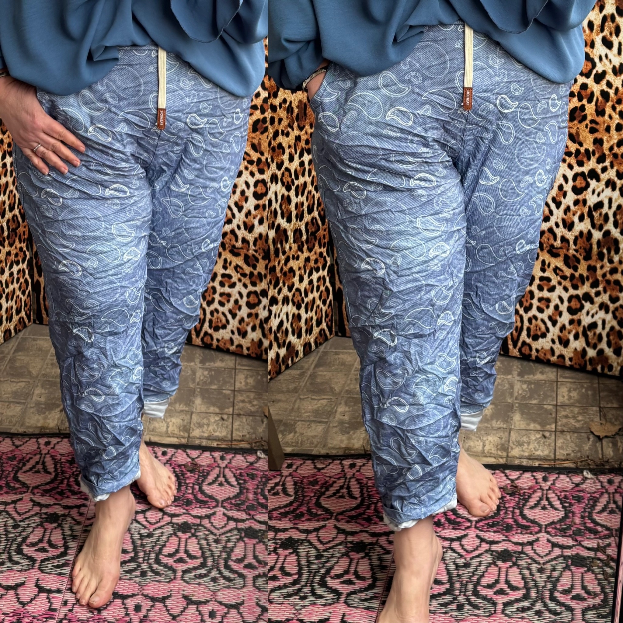 STRETCH JEANS LOOK MATEN 48 TOT 52/54