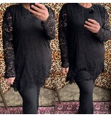 KANT TOP GEVOERD MATEN 44/46 TOT 50