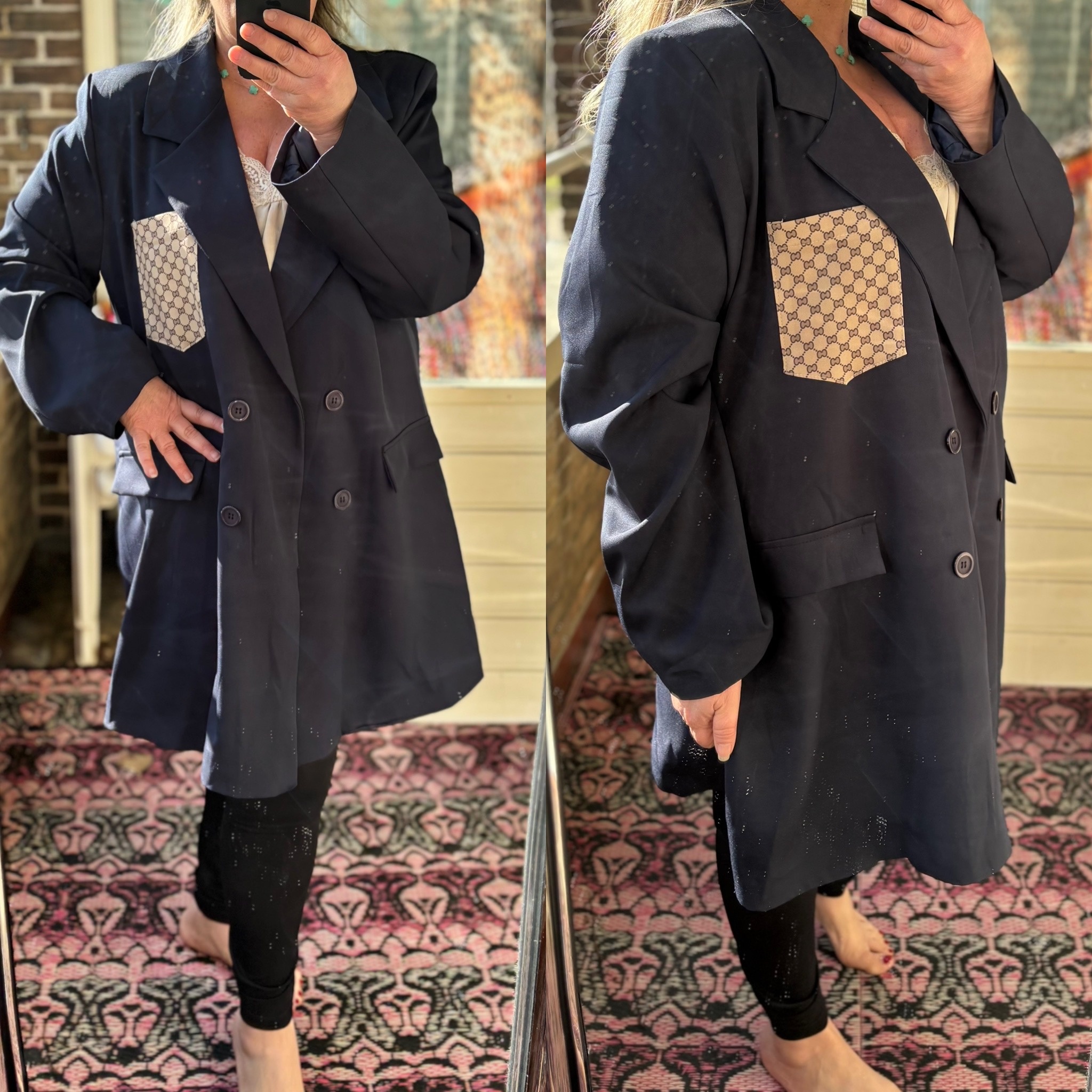 BLAZER OVERSIZED GUCC* MATEN 48/50 TOT 52/54