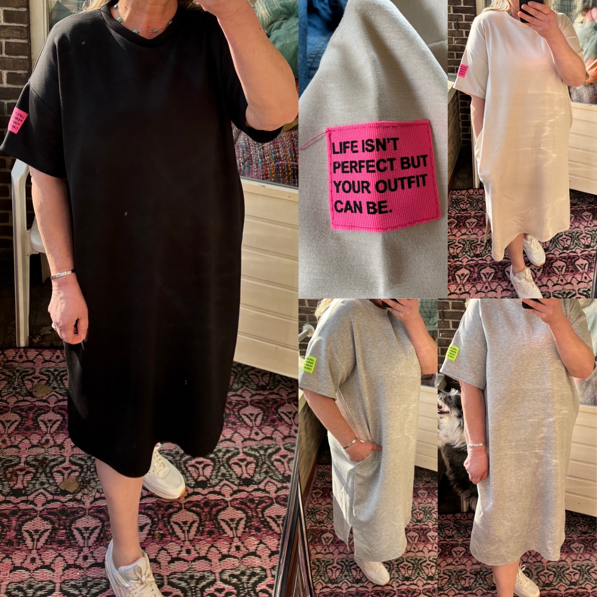 SWEATERDRESS WAUW MATEN 44 TOT 50/52