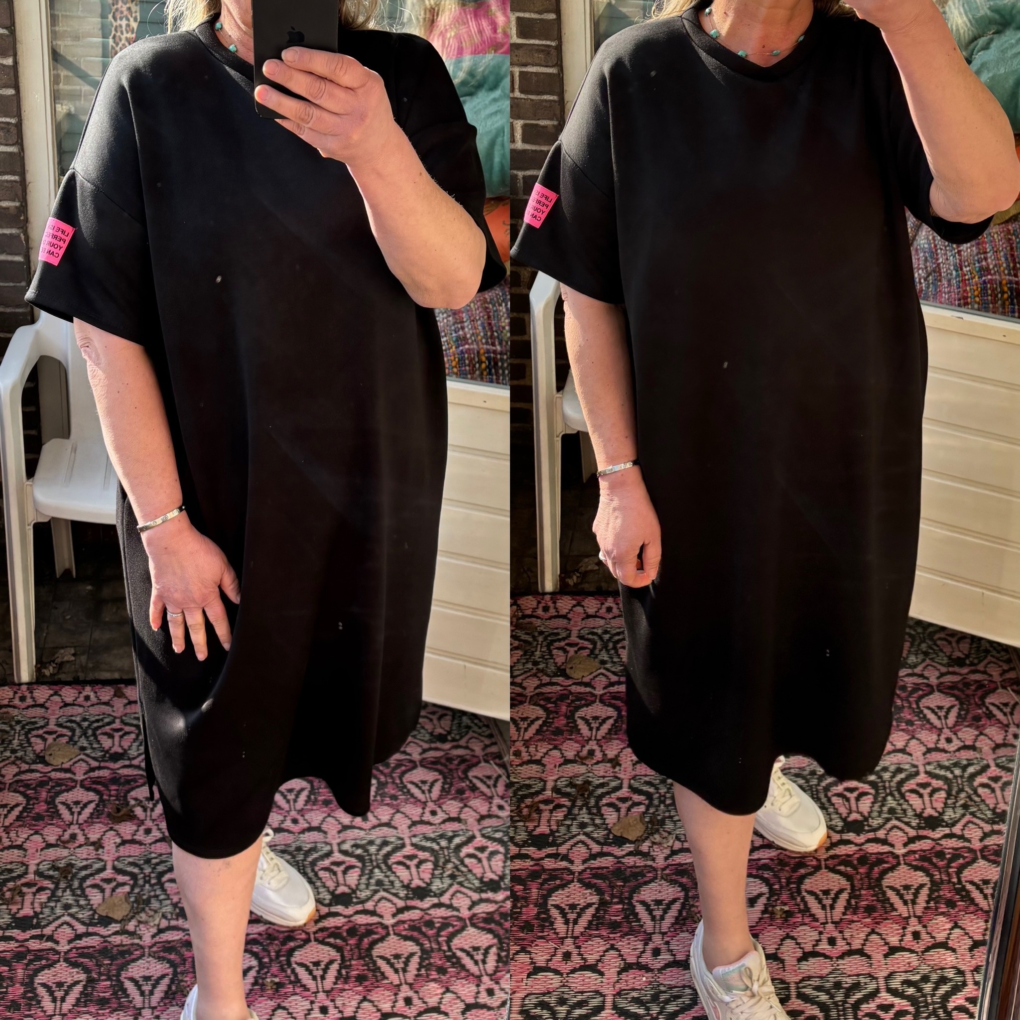 SWEATERDRESS WAUW MATEN 44 TOT 50/52