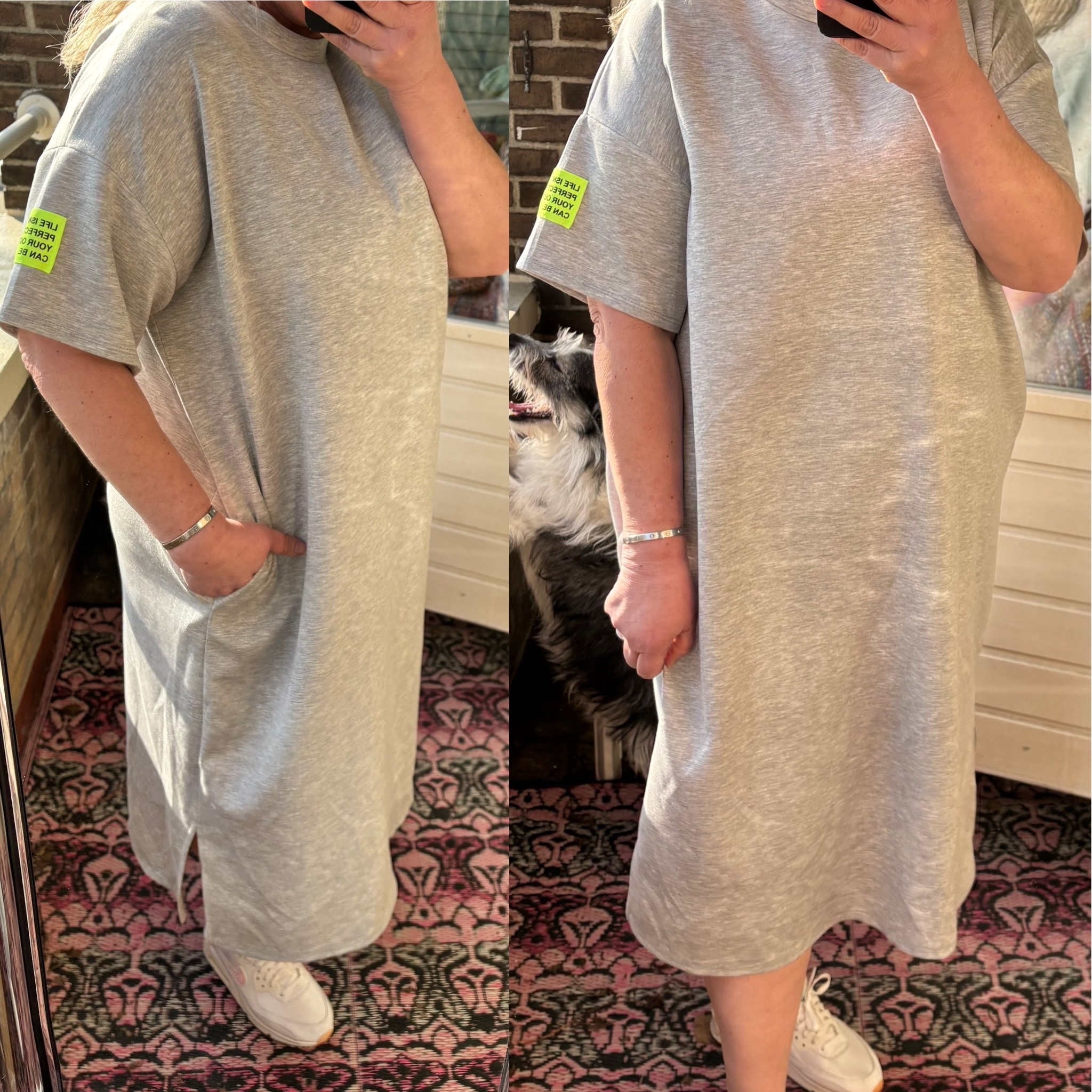 SWEATERDRESS WAUW MATEN 44 TOT 50/52