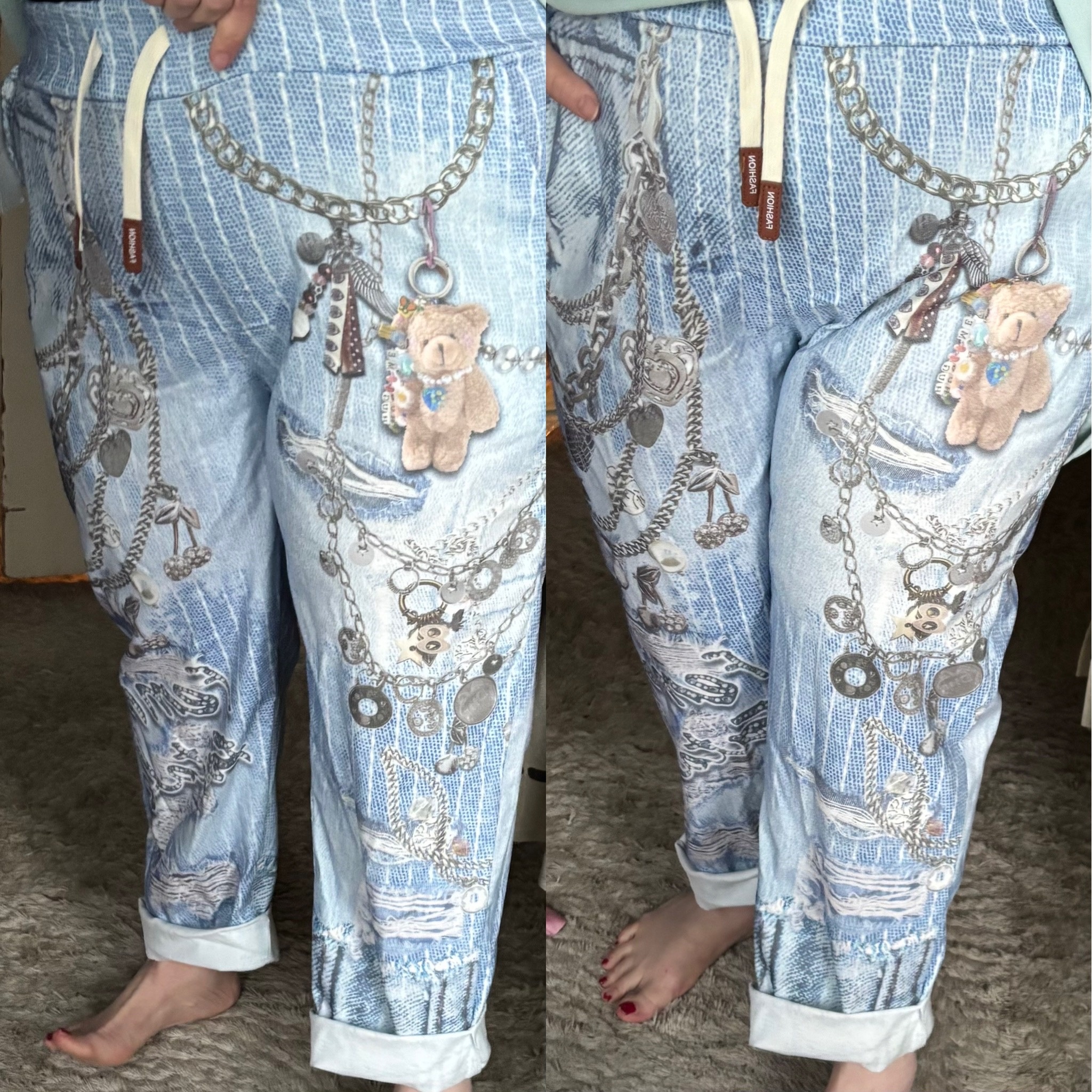 STRETCH JEANS LOOK MATEN 48 TOT 52/54