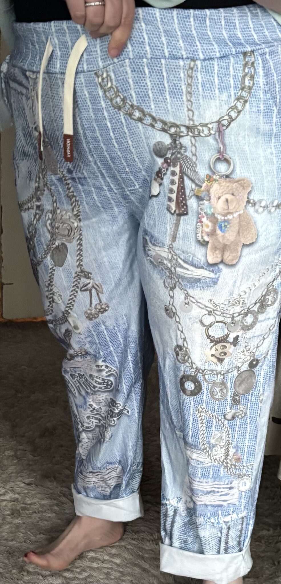 STRETCH JEANS LOOK MATEN 48 TOT 52/54
