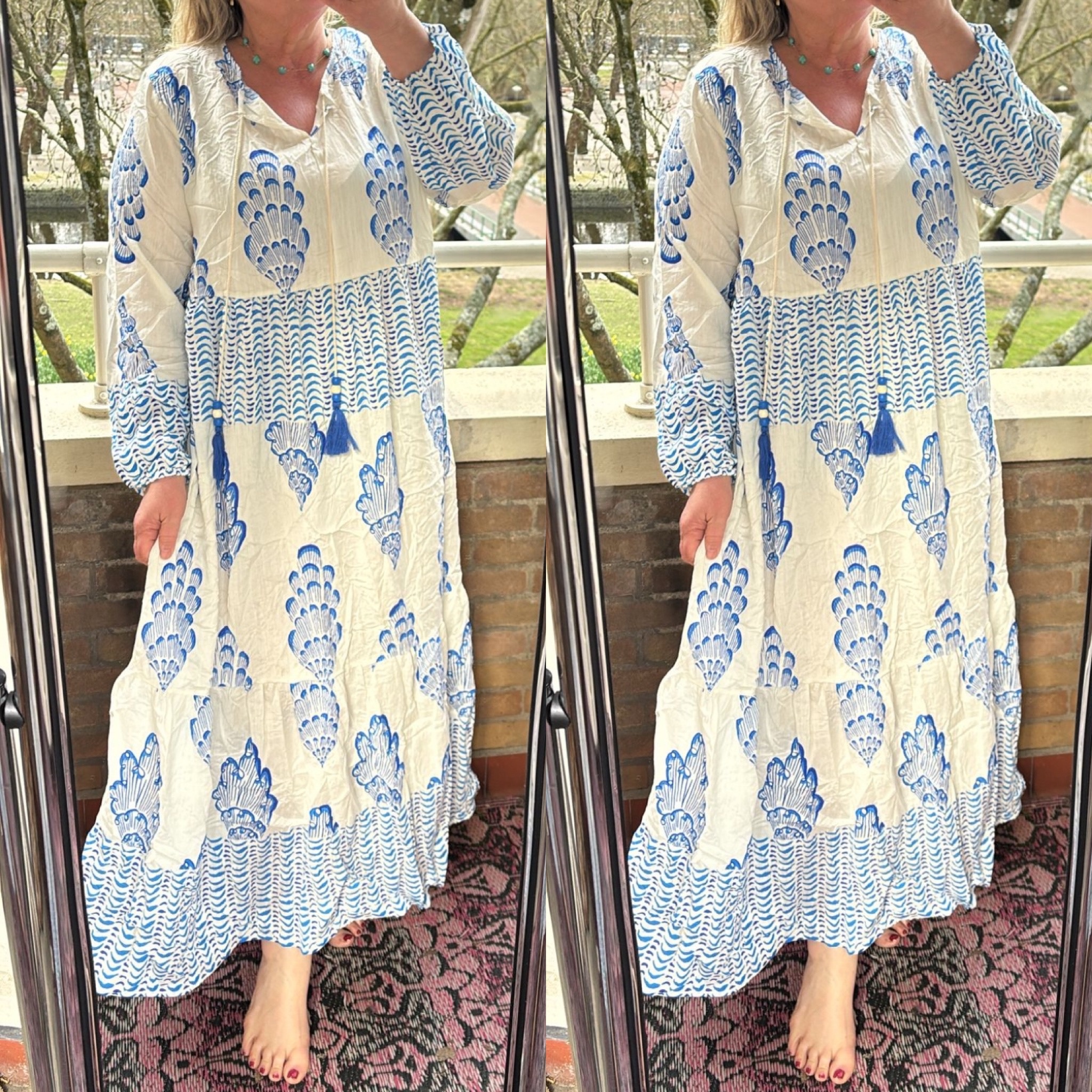 JURK KATOEN LINNEN FAYE MATEN 44 TOT 48 BOVEN ONDER WIJDER